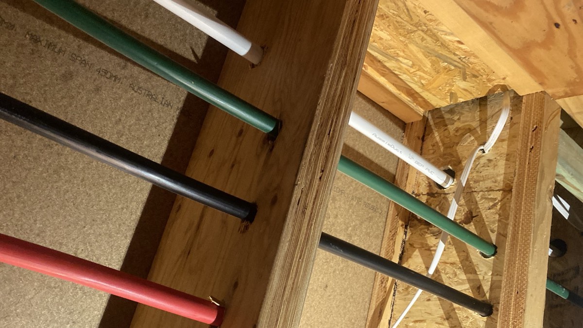 Subfloor beam, recorded during a pre-purchase inspection in Box Hill