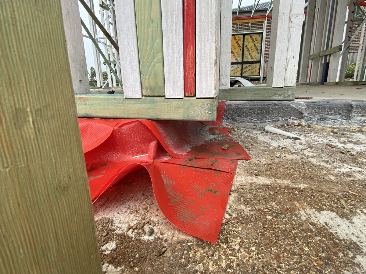 Further support under plate required, recorded during a frame inspection in Box Hill